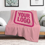 Custom Light Pink Pink Blanket