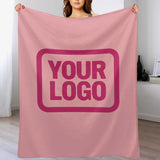 Custom Light Pink Pink Blanket