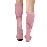 Custom Light Pink Light Pink Knee-High Sock
