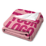 Custom Light Pink Pink Blanket