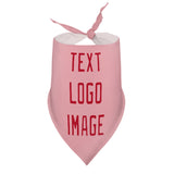 Custom Light Pink Red Pet Scarf