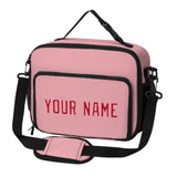 Custom Light Pink Red Lunch Bag