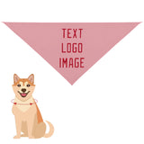 Custom Light Pink Red Pet Scarf