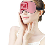 Custom Light Pink Red Sleep Mask