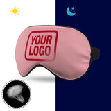 Custom Light Pink Red Sleep Mask