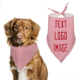 Custom Light Pink Red Pet Scarf