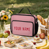 Custom Light Pink Red Lunch Bag
