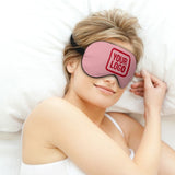 Custom Light Pink Red Sleep Mask