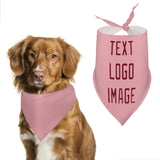 Custom Light Pink Crimson Red Pet Scarf