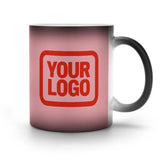 Custom Light Pink Orange Red Magic Mug