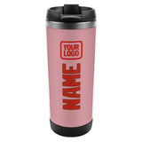 Custom Light Pink Orange Red Stainless Steel Water Cup