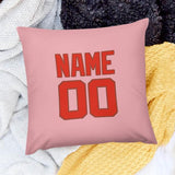 Custom Light Pink Orange Red Pillowcase