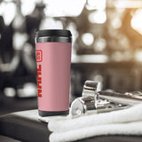 Custom Light Pink Orange Red Stainless Steel Water Cup