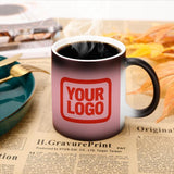 Custom Light Pink Orange Red Magic Mug