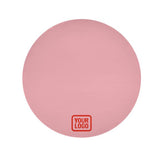 Custom Light Pink Orange Red Round Table Cloth