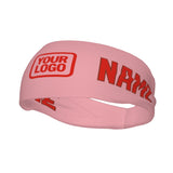 Custom Light Pink Orange Red Sports headband