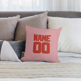 Custom Light Pink Orange Red Pillowcase