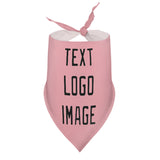 Custom Light Pink Black Pet Scarf