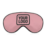 Custom Light Pink Black Sleep Mask
