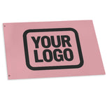 Custom Light Pink Black Flag