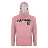 Custom Light Pink Olive UV-Hoodie