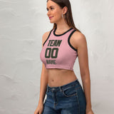 Custom Light Pink Olive Sleeveless Tank Top