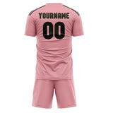 Custom Light Pink Olive Soccer Jersey