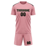 Custom Light Pink Olive Soccer Jersey