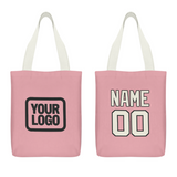 Custom Light Pink Cream Canvas Tote Bag