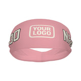 Custom Light Pink Cream Sports headband