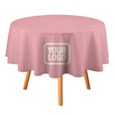 Custom Light Pink Cream Round Table Cloth