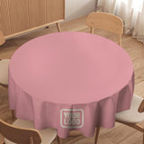 Custom Light Pink Cream Round Table Cloth