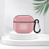 Custom Light Pink Cream AirPods Case (3rd Generation)