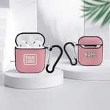 Custom Light Pink Cream AirPods Case