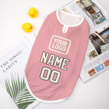 Custom Light Pink Cream Pet Vest