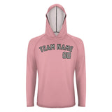 Custom Light Pink Gray UV-Hoodie