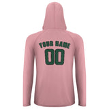 Custom Light Pink Green UV-Hoodie