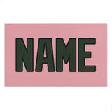 Custom Light Pink Dark Green Beach Towel