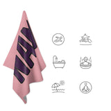 Custom Light Pink Purple Beach Towel