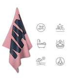 Custom Light Pink Blue Beach Towel