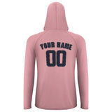 Custom Light Pink Navy UV-Hoodie