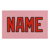 Custom Light Pink Orange Red Beach Towel