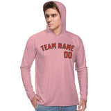 Custom Light Pink Orange Red UV-Hoodie