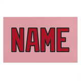 Custom Light Pink Red Beach Towel