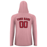 Custom Light Pink Red UV-Hoodie