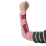 Custom Light Pink Red Arm Sleeve