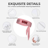 Custom Light Pink Red Headband