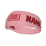 Custom Light Pink Red Sports headband