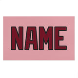 Custom Light Pink Crimson Red Beach Towel