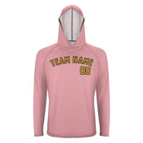 Custom Light Pink Yellow UV-Hoodie